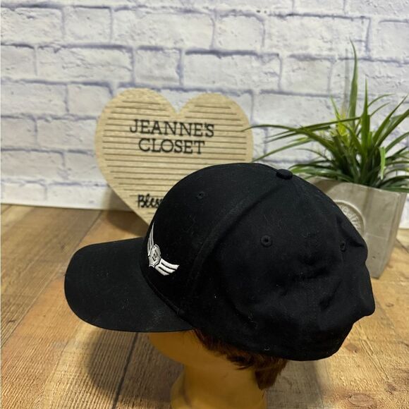 Ariat Relentless Black Snapback Cotton Hat OS Embroidered - Picture 4 of 9